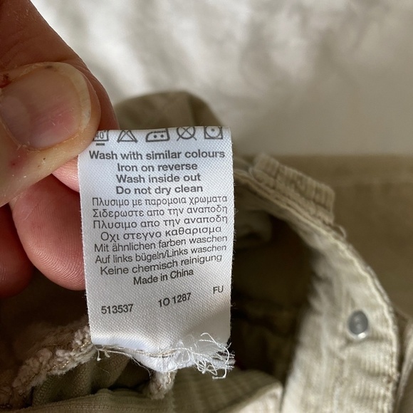 River‎ Island Women's Cream Corduroy Button Mini Skirt Size UK10 - Picture 8 of 14